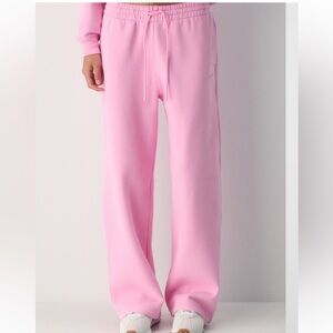 Aritzia Sweatfleece Boyfriend Wide Sweatpant Morganite Pink